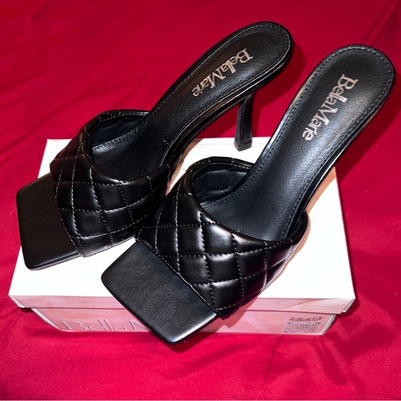NWT Bella Marie Quilted Heels Size 8 - Picture 2 of 8